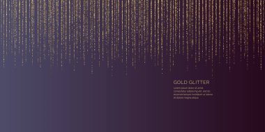 Parlak vektör çizimi Işıltılı parçacıkların büyülü yağmuru.