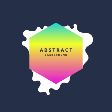 Siyah arka planda modern çerçeve. Dinamik sıçramalı parlak bir poster. Görüntü minimumu düz biçim