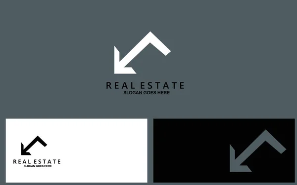 Real Estate Home Buildings Logo Icon Template Vector — Vetor de Stock