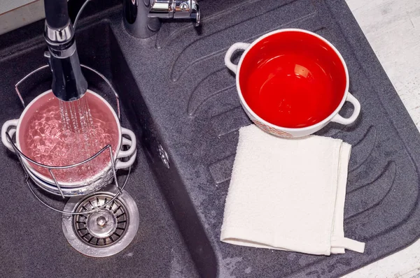 Inventory for washing dishes.