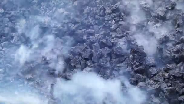 Розвантаження Вугілля Видобутку Вугілля — стокове відео