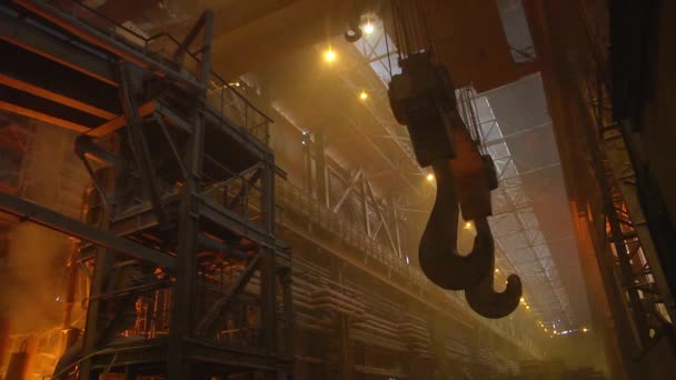 Grue Dans Une Usine Métallurgique — Video