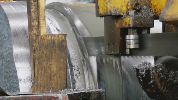 Rolling Forming Rolls Metal Works Rolling Mill Machine Rolling Steel — Stock Video