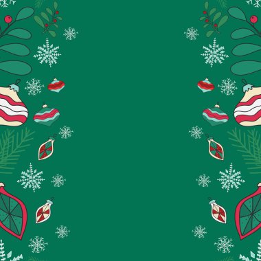 El çizimi karalama vektör çizimi. Noel sanat çizimleri. 