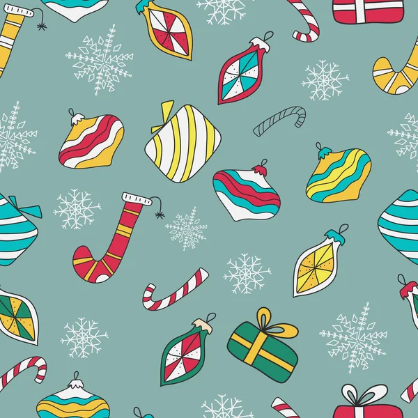 El çizimi, Noel elementleriyle renksiz desen. Xmas ve kış tatili. Elle çizilmiş mürekkepli bir resim. Noel için kusursuz desen.