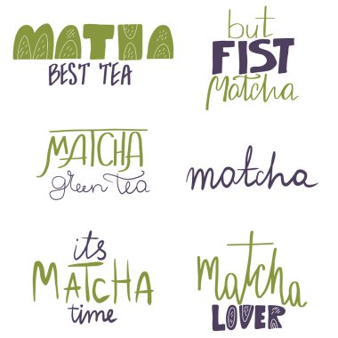 Kibrit çay etiketi. El yazması harfler, pozitif alıntı, kaligrafi vektör çizimi. Poster, tebrik kartı, baskı, havalı rozet, ambalaj için metin imzası tasarımı