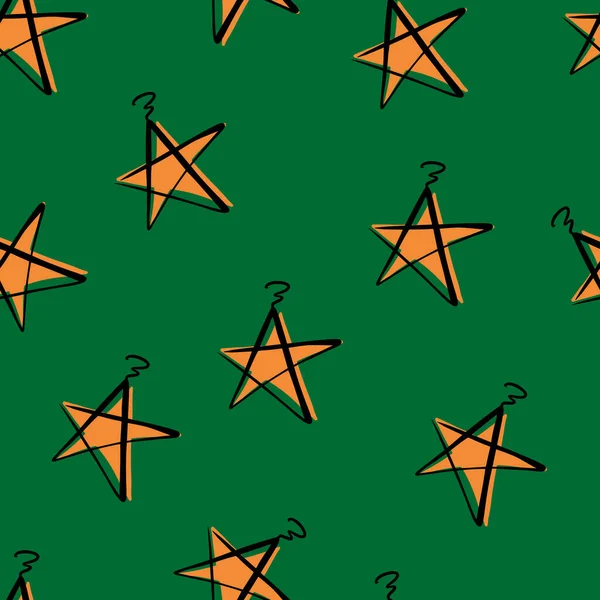 Yıldızlı Noel arkaplanı. Stilize Yeni Yıl elementleri. Kumaş için fikir, desen masa örtüsü, ambalaj kağıdı, hediye kağıdı