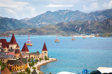 Vinpearl, Nha Trang, Vietnam - 25 Temmuz 2019. Vinpearl'den görünüm