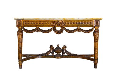 Beyaz arka plan üzerinde izole antika ahşap tablo