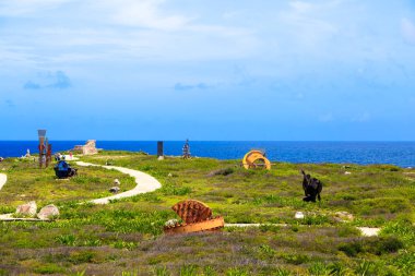 Karayip denizi ve Isla mujeres. Meksika