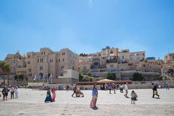 Jerozolima, Palestyna, Izrael-14 sierpnia 2015-ściana Zachodnia w — Zdjęcie stockowe