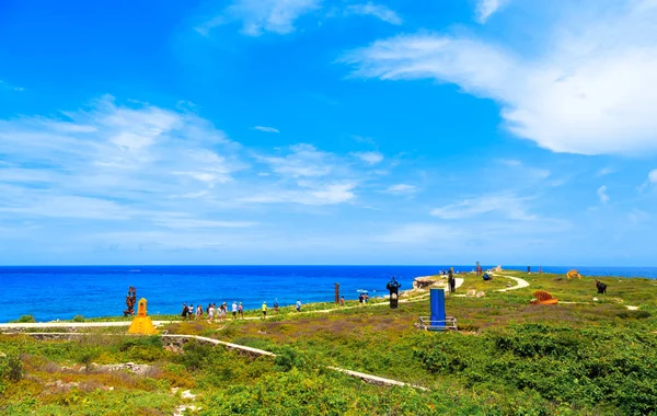 Karayip denizi ve Isla mujeres. Meksika — Stok fotoğraf