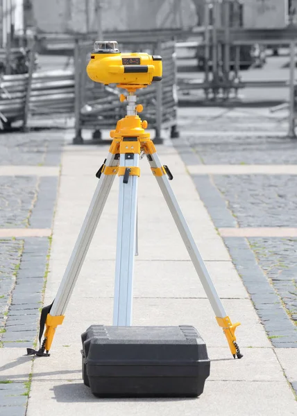 Laser Measurement Level Construction Works Device Determining Horizon Vertical — Stock Photo, Image