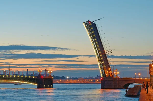 Saint Petersburg Russia July 2018 Summer Navigation City Open Bridges — Stock Photo, Image