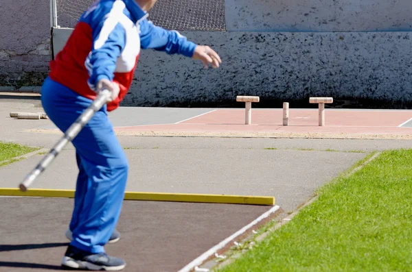 Gorodki - a Russian folk sports game. In this game you need specific distances to smash figures made in different ways from five wooden cylinders.