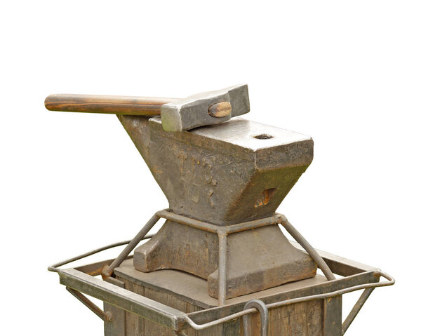 The anvil is a blacksmith's tool.Designed for steel forging.