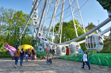 Saint-Petersburg.Russia.may.19.2018.The eğlence parkı, merak Adası. Burada çocuklar ve ebeveynler eğlenceli olabilir.