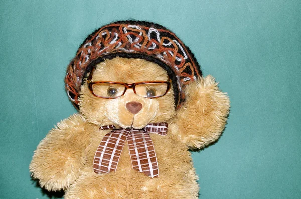 Teddy Bear Bank Speelgoed Verjaardag Vrouw — Stockfoto