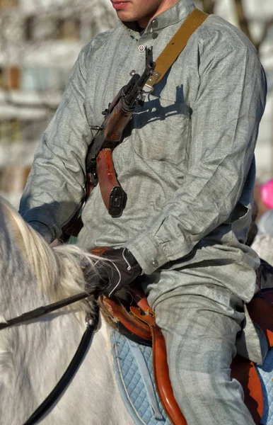 Soldato afgano con una pistola . — Foto Stock