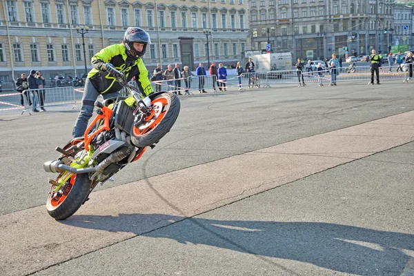 Sint Petersburg Rusland September 2020 Vindt Een Motorfestival Plaats Een Stockfoto