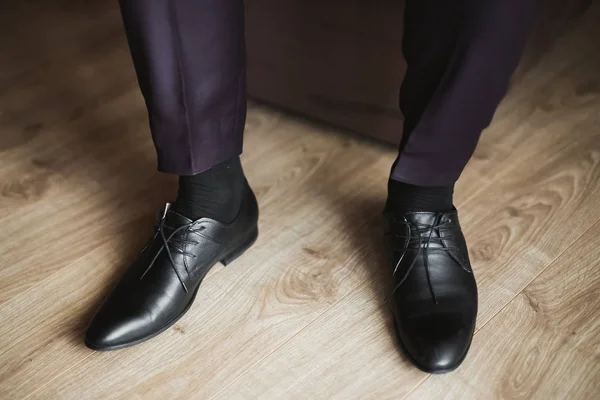 Conjunto de zapatos y accesorios de moda para hombre — Foto de Stock