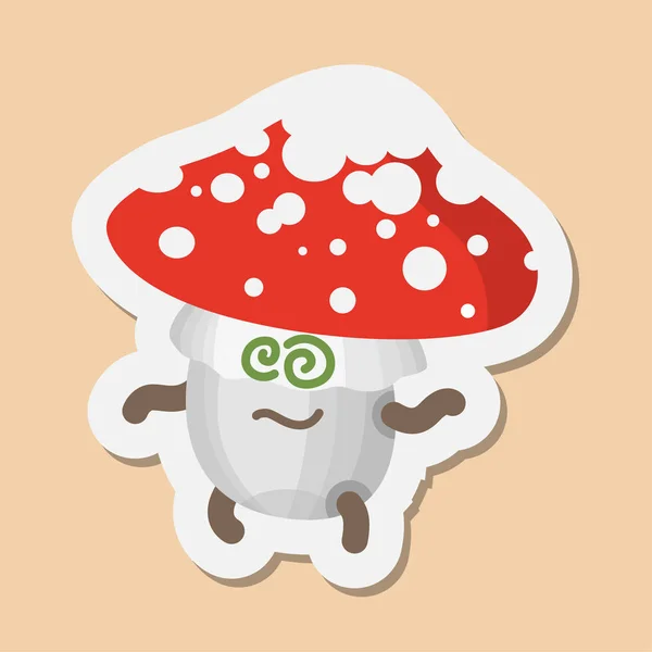 矢量图释蘑菇 — 图库矢量图片