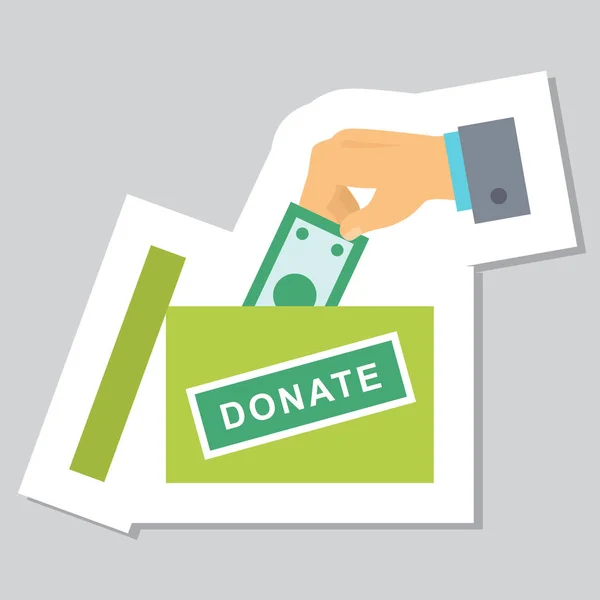 Donate buttons set. Help icon donation — Stock Vector