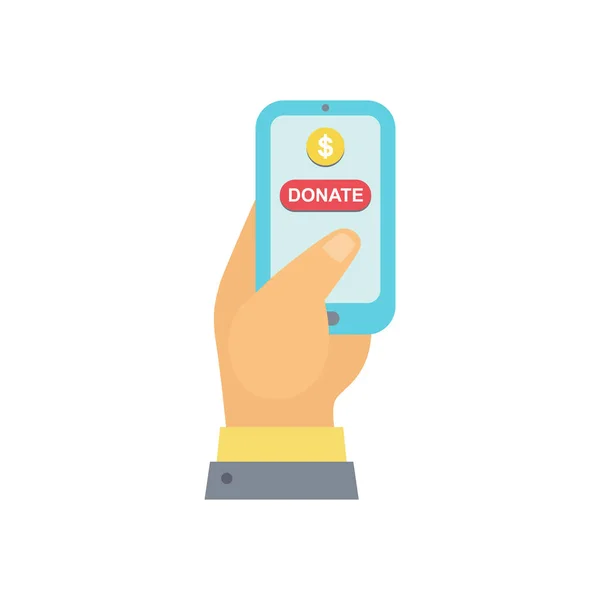 Donar botones conjunto. Donación de icono de ayuda — Vector de stock