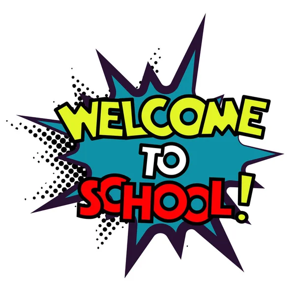 Okula geri için komik konuşma balonları