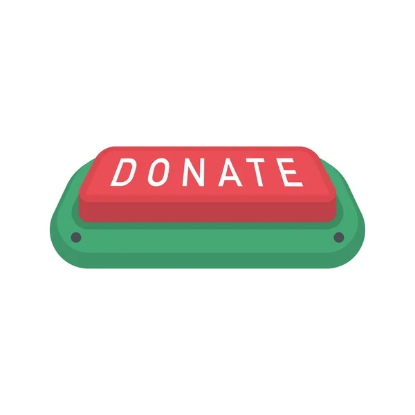 Dona bottoni impostati. Aiuto icona donazione — Vettoriale Stock