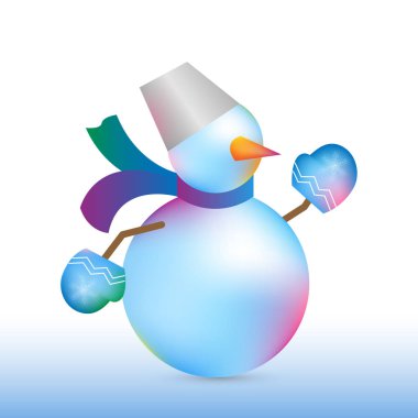 Noel ve yılbaşı kardan adam