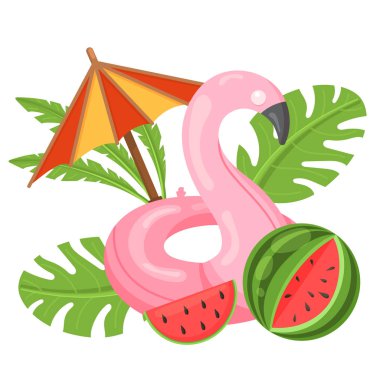 Yaz web afiş, yaz aylarında konsept