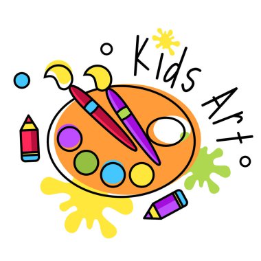 Çocuk logosu vektör rozeti