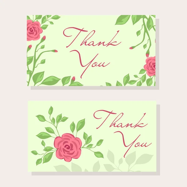 Thank you vector card — Stock Vector