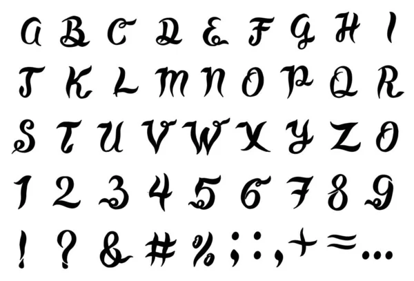 Векторный алфавит, шрифт . — стоковый вектор