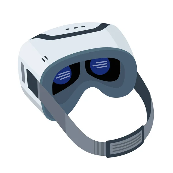 Óculos de fone de ouvido VR realista — Vetor de Stock