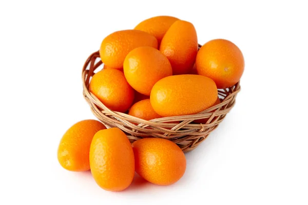 キンカンや金柑 柑橘類スギ 白い背景に分離 — ストック写真