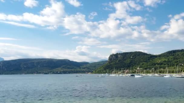 Paisaje Idílico Lago Garda Verona — Vídeos de Stock