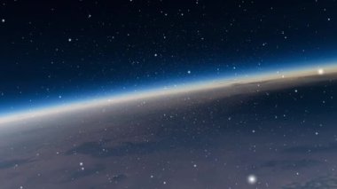 Planet Earth 'ün uzaydan yıldızlarla gerçekçi bir animasyonu. Belgeseller, kurumsal videolar ve reklamlar için harika. Küresel bir erişimi tüm endüstrilerde göstermenin daha iyi bir yolu yok..