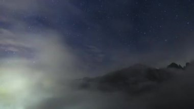 Samanyolu stok videosunda Samanyolu 'nun gece gökyüzünden geçen inanılmaz hızlandırılmış görüntüleri yer almaktadır. Uyduları ve kayan yıldızları da görebilirsiniz..