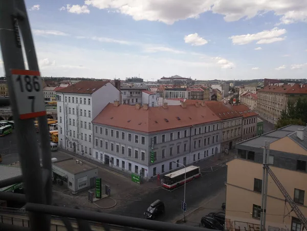 Улица центральной части города Праги в Чешской республике — стоковое фото