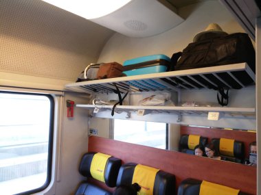 sürüş sırasında tren penceresinden görüntülemek