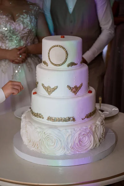 Свадебный Торт Невесты Жениха — стоковое фото