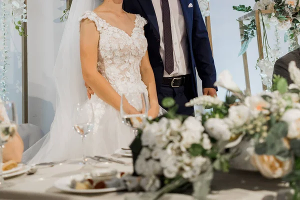 Bride Groom Wedding Banquet — Stock Photo, Image