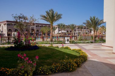 Mısır 'da bir otelde Arap mimarisi.