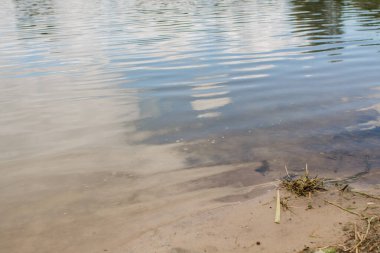 Gölde temiz bir su.