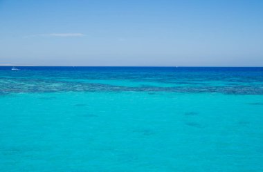 Kızıl Deniz 'in berrak deniz suyu.