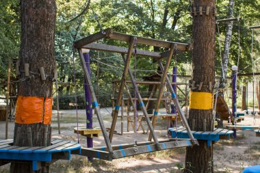 Ormana tırmanmak için ağaç ipleri