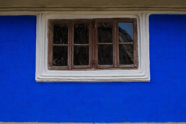 Una Vieja Ventana Madera Una Vieja Casa — Foto de Stock