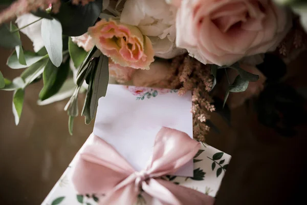 Bridal Bouquet Butterfly Decor — Stock Photo, Image